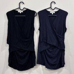 Ruched Wrap Tank Bundle: Ripe Maternity Nursing Tank